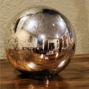 Pottery Barn Antique Mercury Globe - Medium Globe